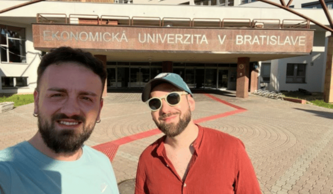 Valerio and Lorenzo back in Bratislava during their 2025 reunion when Erasmus nostalgia turned into an idea Valerio and Lorenzo back in Bratislava during their 2025 reunion when Erasmus nostalgia turned into an idea